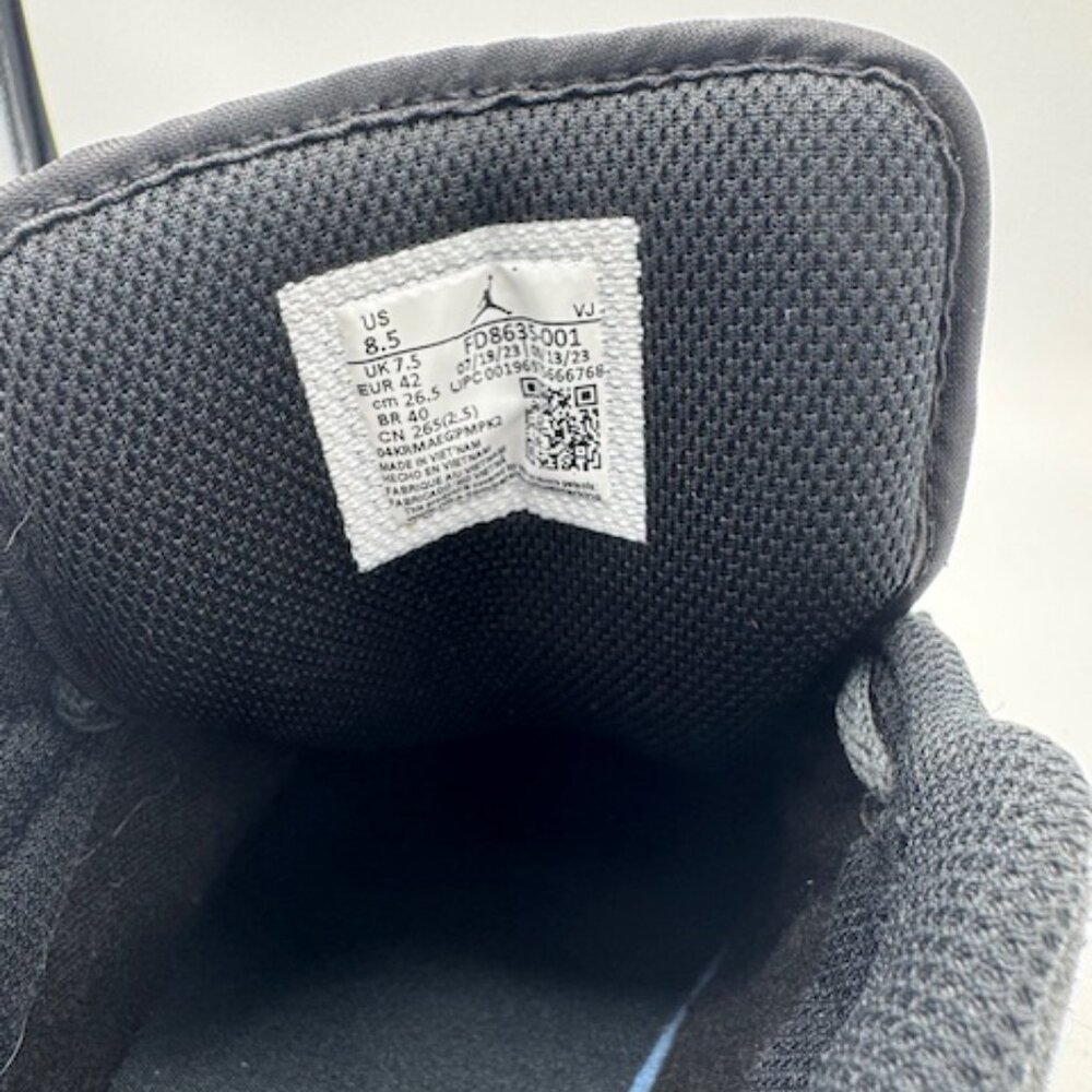 Nike Air Jordan 1 Low SE Crafted Mens 8.5 EUC Dark Smoke Grey Varsity Red no box - Picture 10 of 12